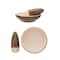 Hello Honey® Brown & Cream Reactive Glaze Stoneware Mortar & Pestle